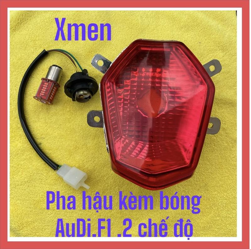Combo Pha Hậu Xe Điện Xmen Bóng  Ha-Lo-Gen Hoặc  Bóng AuDi -F1. 2 Chế Độ  Đèn Led Phụ Tùng Xi Nhan Kem trợ sáng