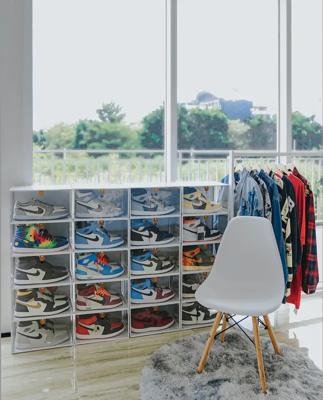 Hộp đựng giày mica trong suốt 3 Mặt Kính cao cấp đựng giày ngang PREMIUM ACRYLIC SNEAKER BOX bọtlab 4