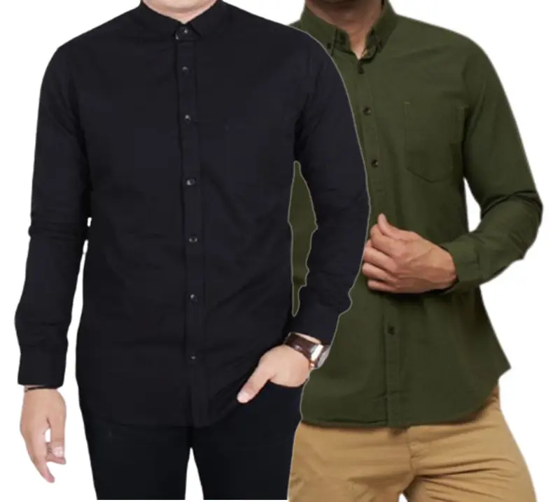 PAKET 2PCS CUMA 50RIBU KEMEJA POLOS PRIA LENGAN PANJANG 7