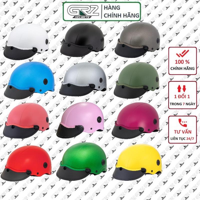 Nón bảo hiểm nửa đầu chính hãng GRZ BOPA HELMETS dành cho người đi moto , xe máy đạt chuẩn kiểm định