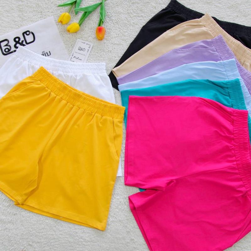 Q01- 38- 65kg Quần đùi thun thái chất thun cotton mềm mịn mát short nữ quần unisex