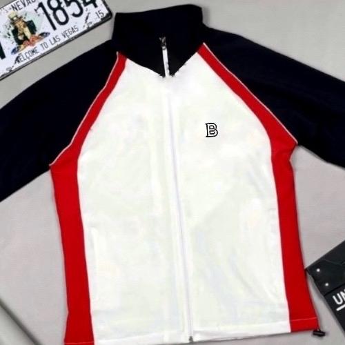 Áo Khoác Dù Jacket Gió 2 Lớp màu Đỏ Trắng J O R cao cấp Menwear Thể Thao Nam Nữ mềm mịn không xù lông áo khoác thu đông chạy bộ top Menswear Unisex