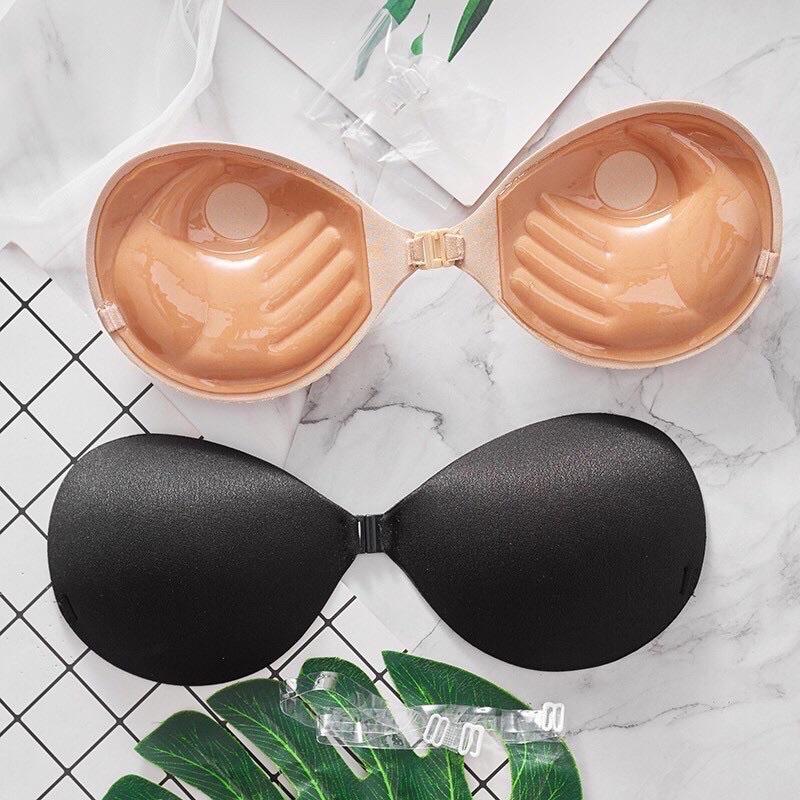 Áo dán P29 nâng độn 3CM màu đen da, miếng dán bàn tay keo nâng tặng kèm dây trong Kem Nữ Bra Women áo ngực dính tone da sáng phụ kiện áo lót miếng  silicon