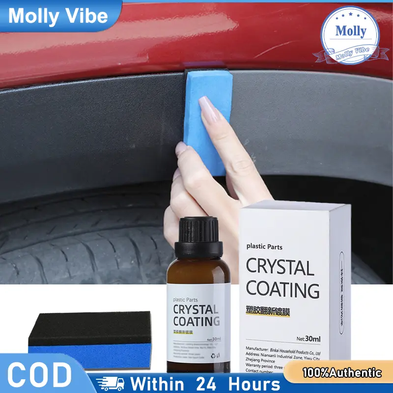 30ml Pengkilap Pembersih Interior Plastik Mobil Motor Nano Crystal Coating Agen Pelapis Mobil