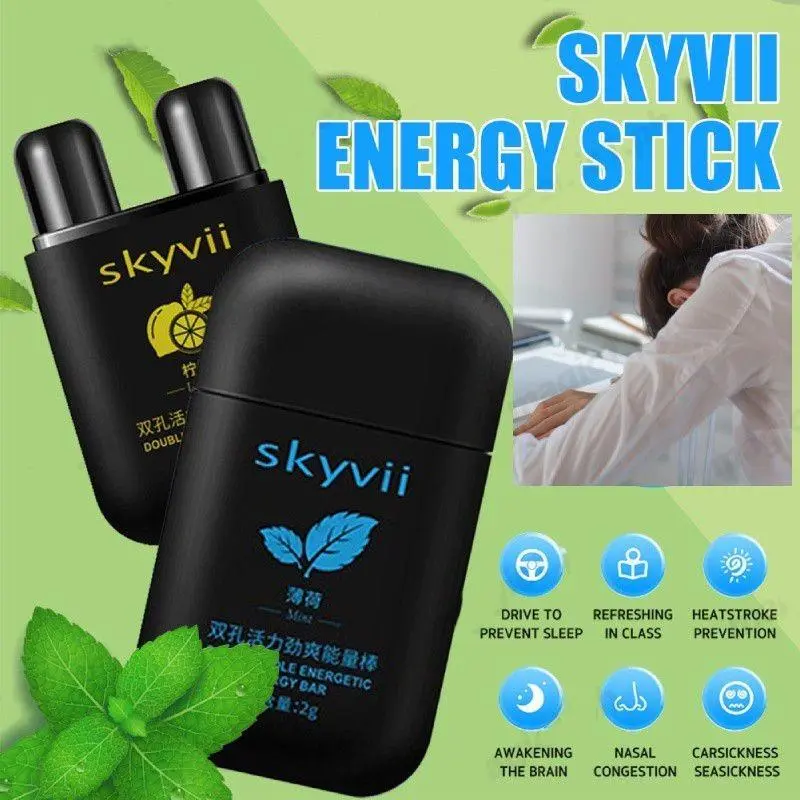Nicor Skyvii Vitality Anti-sleeping Energy Nasal Inhaler Stick Liver ...