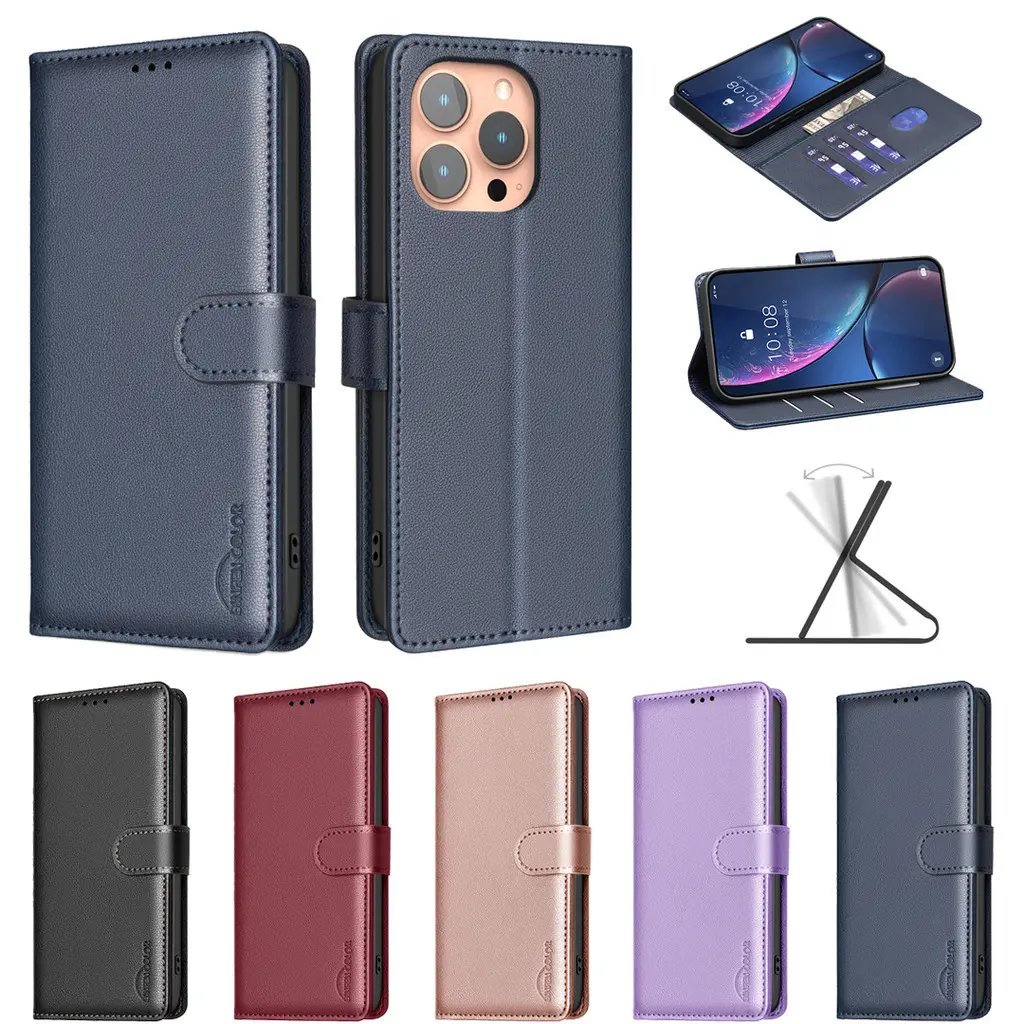 Luxury Flip Phone Case For iPhone 16 PRO MAX 15 PRO MAX 14 PRO MAX 11 12 13 PRO MAX14 15 16 PLUS 11 12 13 14 PRO iPhone XR XS MAX PU Leather Flip Wallet Casing Cover With Card Slot