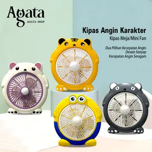 Kipas Angin Meja Karakter 10inch Portable Listrik Table Fan Lucu Desk Fan Karakter