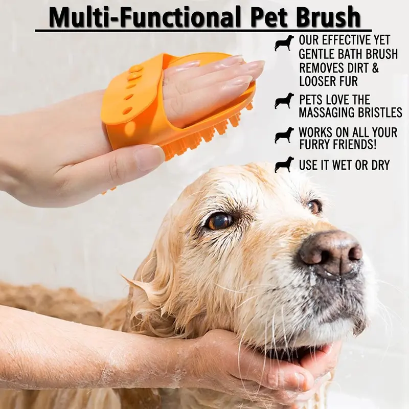 Pet Grooming Brush, 2 Counts/set Pet Hair Removal Comb, Pets Hair Detangling Comb, Dog & Cat Grooming Comb, Dogs Scalp Massage Comb, Cats Hair Detangling Comb 3