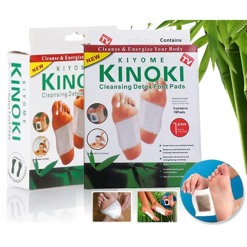 KINOKI CLEANSING FOOT PADS WHITE NATURAL PATCH TOXINS Herbal - TikTok ...