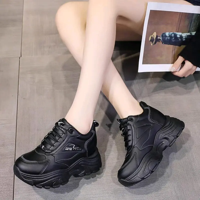 TĂNG 1 SIZE - Giày thể thao độn đế da 9p S hàng chuẩn QC Sneaker 5