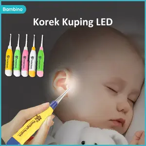 BAMBINO Kuping LED anak Pembersih Telinga bayi ear scoop Baby Newborn Infant Toddler Girls Boys Nail