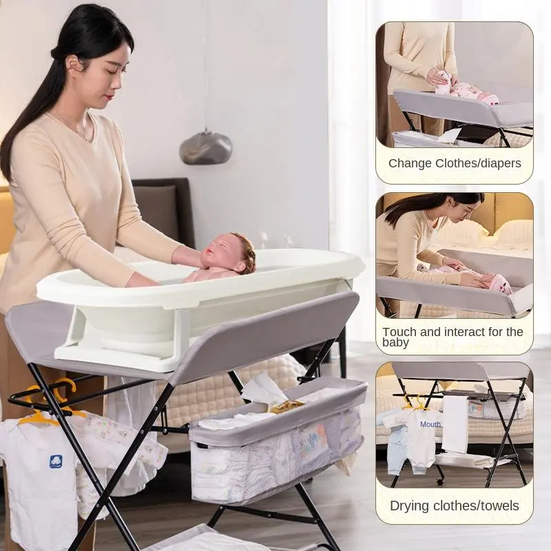 Multifunctional 0-3 Years Old Care Diaper Nursing Table Baby Diapers Changing Table Foldable Newborn Diaper Nursing Table