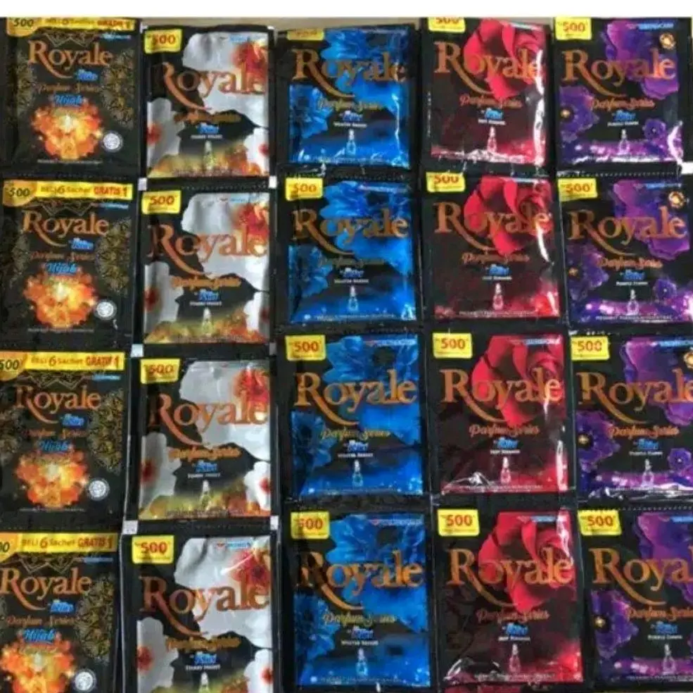 Pewangi pakaian Royale So Klin 2 renceng (isi 24 pcs)