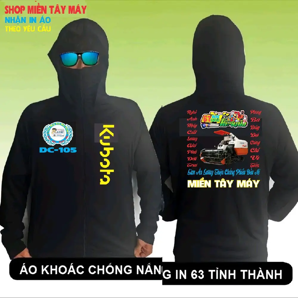 Áo Khoác Nam Áo chống nắng nam In Tên Theo Yêu , nghề máy cắt