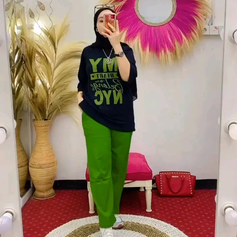 TERBARU!! One set Wanita My Heart Setcel Kekinian Ld 110 Bahan Combed By Nabil 4