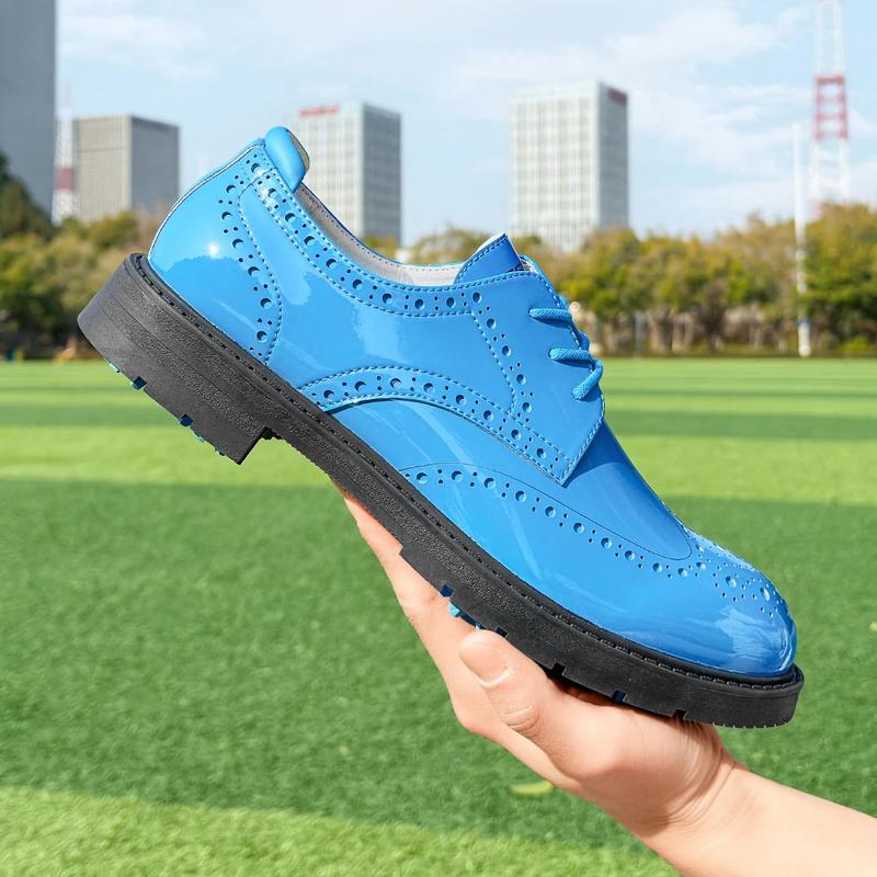 Product Introduction of Professional Business Leather Golf Shoes Block Shoes Glossy Men Spikeless Golf Sneakers Comfortable Walking Footwear for Golfers 19