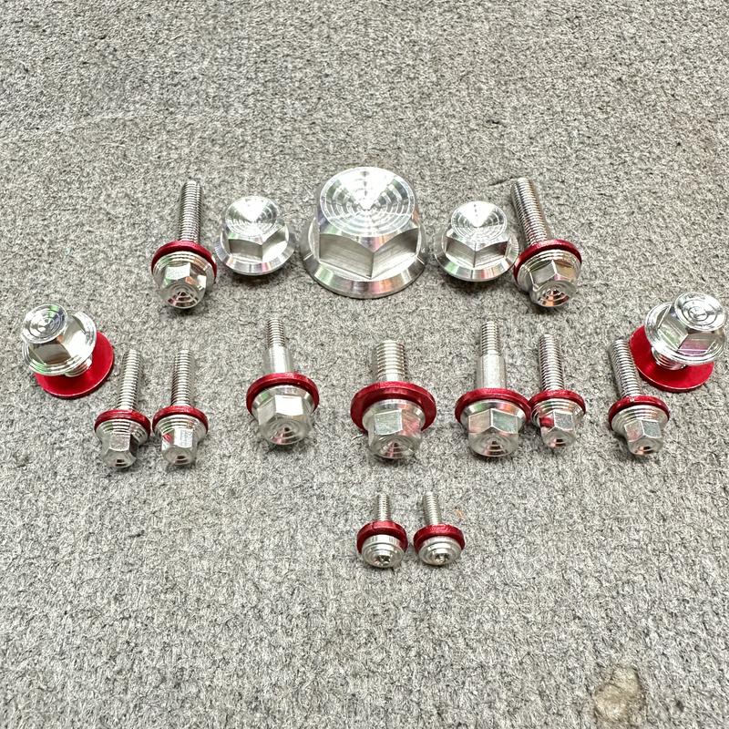 Combo Full Ốc Salaya Inox304 Dàn Đầu Raider/Satria (Tặng full lông đền)