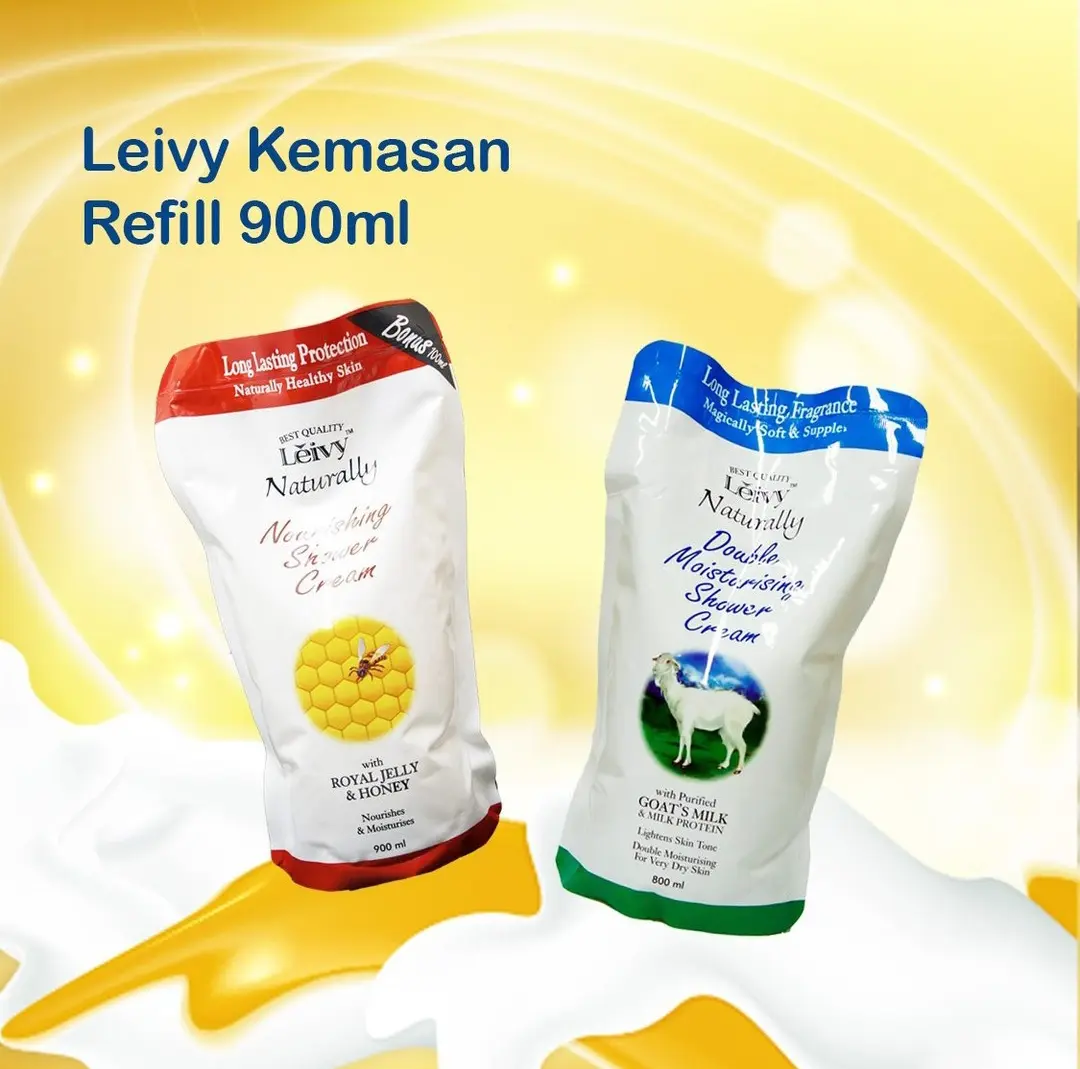 Leivy Goats Milk Shower Cream 900ml Refill