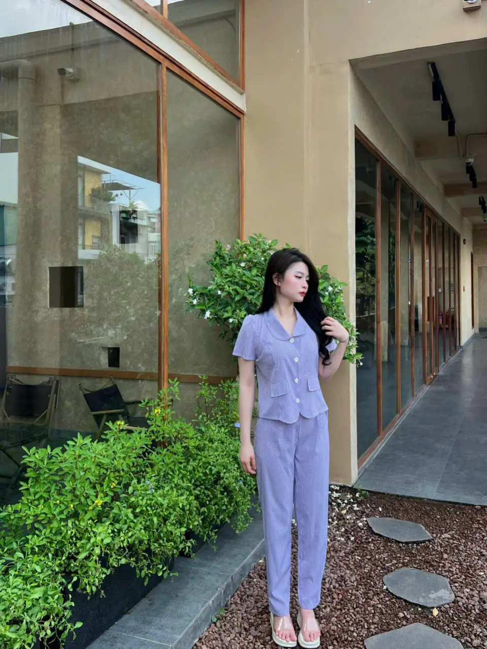 Bộ Đồ Ngủ Pizama tiểu thư