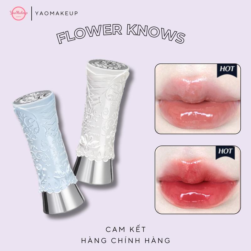 Flower knows Son Môi Trang Điểm Sắc Tố Cao Hình Thiên Nga Ba Lê 3.5g Cosmetic Mỹ Phẩm Nữ Women Son Kem