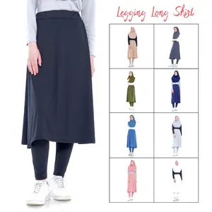 Legging Rok Panjang Olahraga Wanita Muslim Skirt Sport Jogging Renang Sepeda Lari Zumba Sporty Nyaman Cepat Kering Nyaman Celana