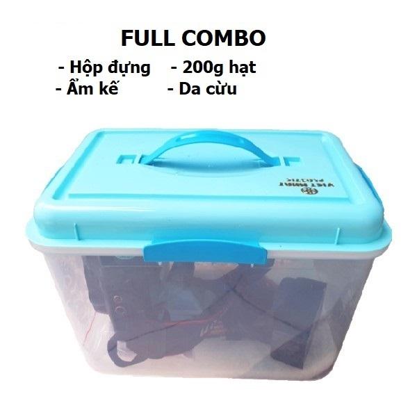 Hộp Chống Ẩm Cho Máy Ảnh 10L + 200g Hạt Hút Ẩm + Ẩm Kế