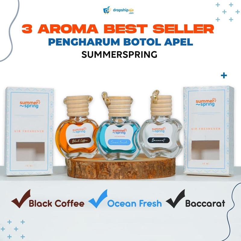 Parfum AC Mobil Aroma Black Coffee Botol Apel Summer Spring Pengharum Mobil Kamar Aromaterapi Segar 1