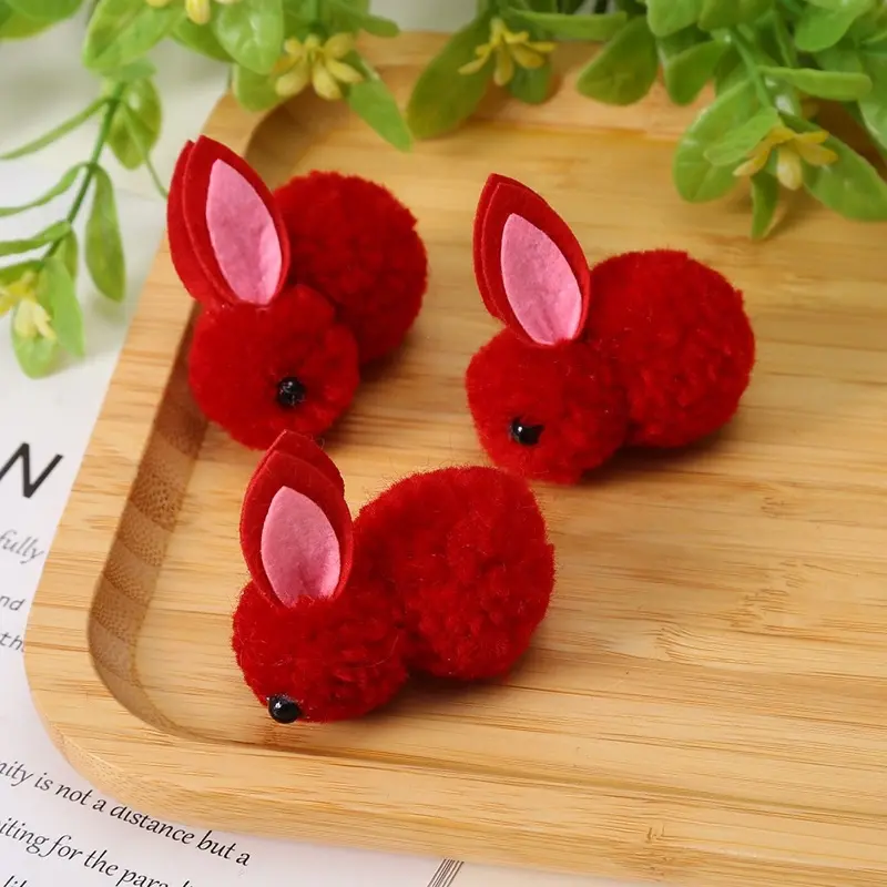 [Hàng sẵn hỏa tốc] [ ship hỏa tốc 2h] Gấu bông mini thỏ ngọc 5,5cm làm phụ kiện handmade, tóc 2