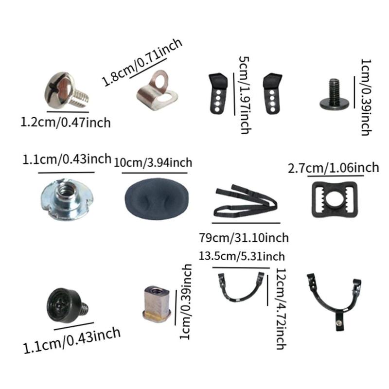 Product Introduction of Ice Hockey Helmet Repair Kit Fittings Maintenance Accessories Sturdy Spare Parts Replacement Hockey Helmet Hardware Repair Parts 0