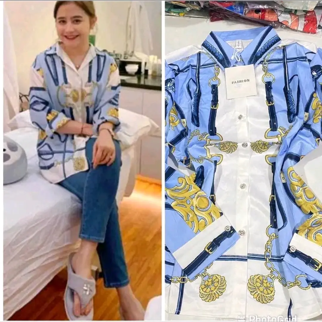 LD 114cm PJG 70cm Kemeja prilly silk premium cantik