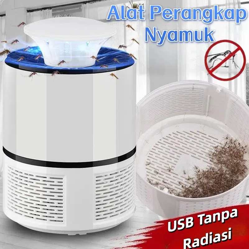 USB Tanpa Radiasi Pembasmi Nyamuk  Lampu LED Mosquito Killer Lampu LED Perangkap Pembasmi Nyamuk Elektrik Perangkap Nyamuk Lampu Emergency Pembunuh Nyamuk Aman Untuk Bayi Hitam