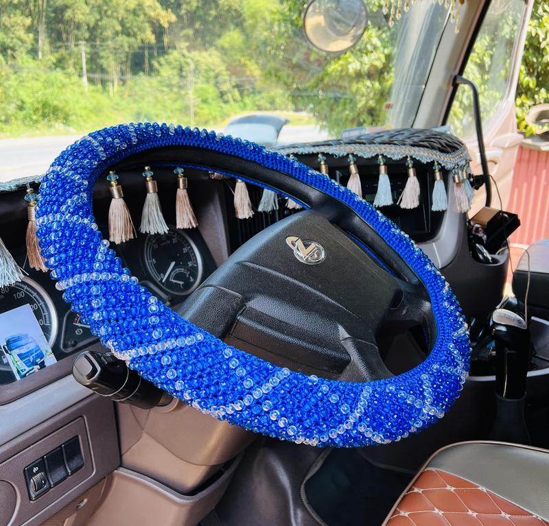 Bọc Vô lăng hạt cườm Hàn Quốc loại 2 đủ màu đủ size Nội Thất