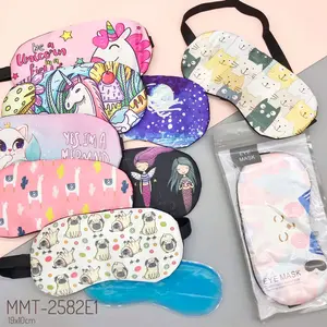 Penutup Mata Tidur Gel traveling penutup mata gel relaksasi mata lelah masker kompres mata Katun Santai