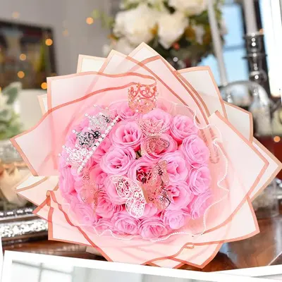 AMICA ETERNAL FLOWER TOP PINK