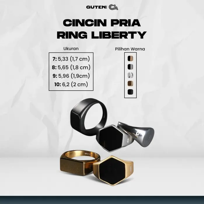 Guteninc - Cincin Pria Ring Liberty Jewellery Rings