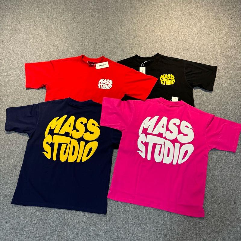Áo thun oversize IN NỔI MASS STUDIO unisex 100% coton không pha, định lượng 250gsm Nam Menswear Cotton Cổ Tròn