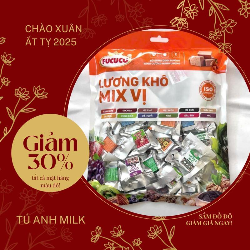 TÚI 1KÝ Lương Khô Mix Vị Fucuco Thơm Ngon Ăn Vặt Snack Food