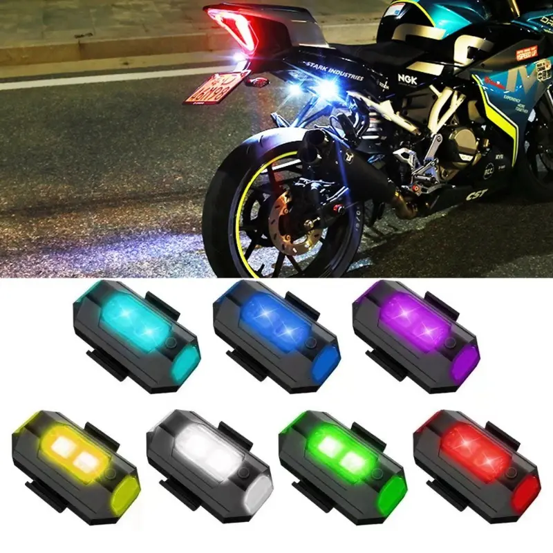 Đèn Cảnh Báo Chống Va Chạm Led Thông Dụng MA, Đèn Tín Hiệu Máy Bay Không Người Lái Mini, Có Đèn Nhấp Nháy 7 Màu, Đèn Báo Tín Hiệu Rẽ Xe Máy 0