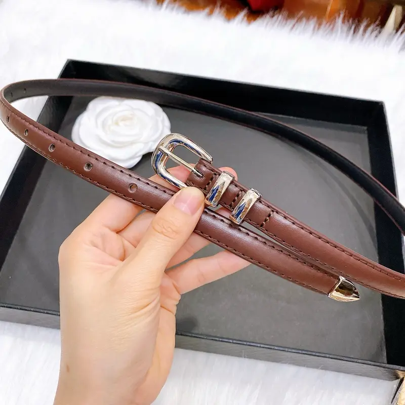 Thắt Lưng Quần Khoá Bạc, Bản 1.5cm, phối quần tây, quần jean nữ 3