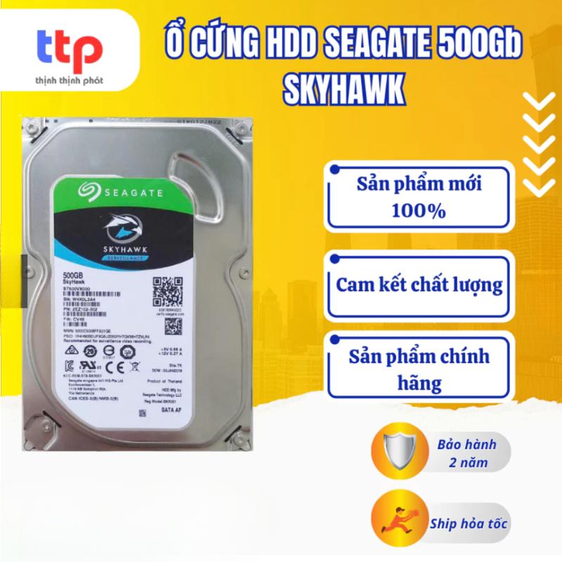 Ổ Cứng HDD Seagate Skyhawk 500GB | 1TB Chuyên Dụng Camera -  Chính Hãng - Bảo Hành 24 Tháng 0