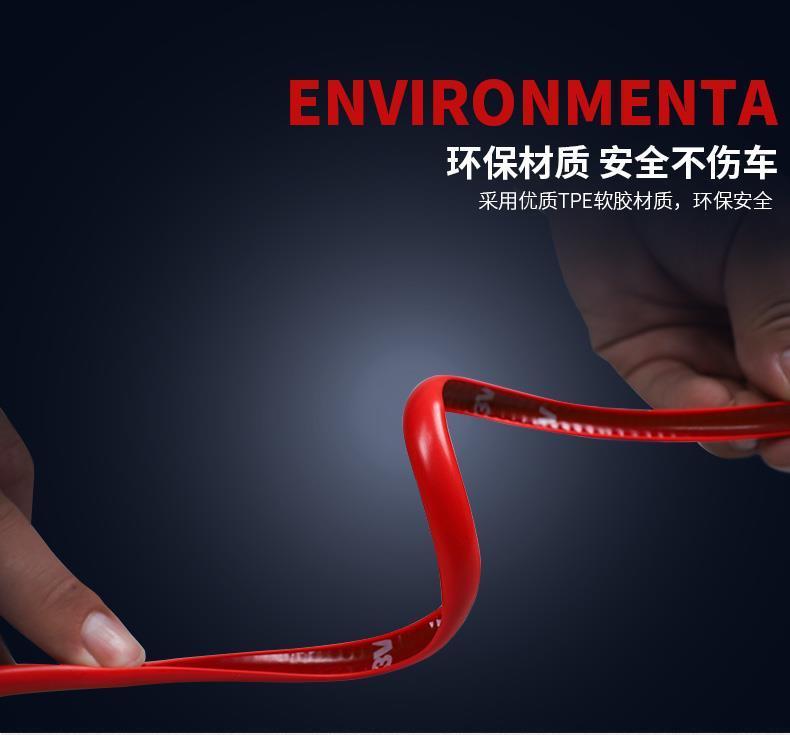 Product Introduction of 2025 Car Electric Car Universal Luminous Wheel Stickers Guard Circle Bumper Strip Car Interior Change Change Interior Design Supplies 7