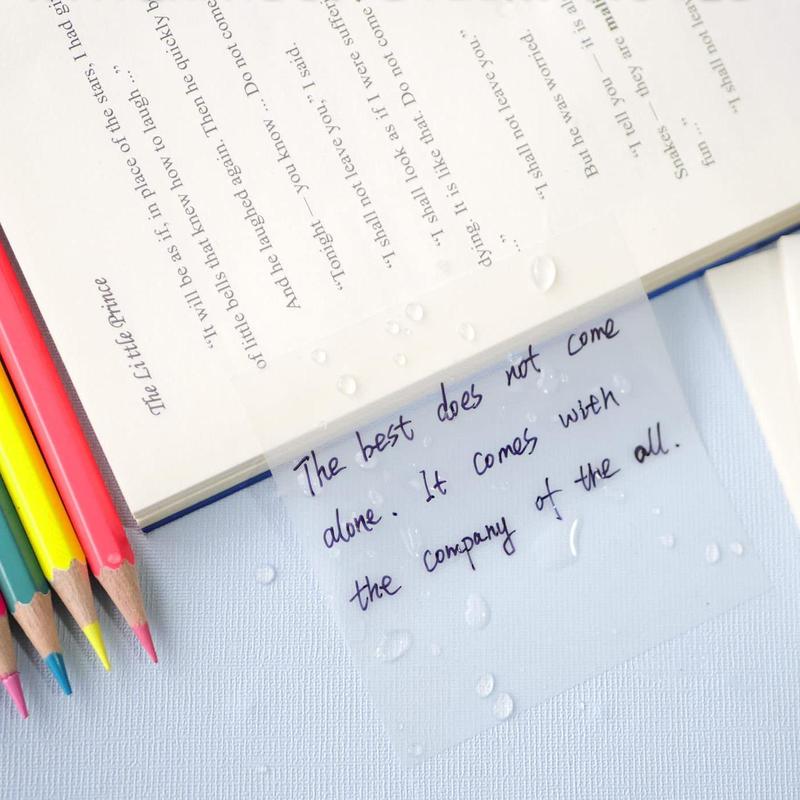 Clear Sticky Note (6pcs), Minimalist Easy To Post Sticky Note For Office, Transparent Sticky Note, 3x3 In Translucent Sticky Note, Waterproof Self-Adhesive Sticker For Home School Office 3