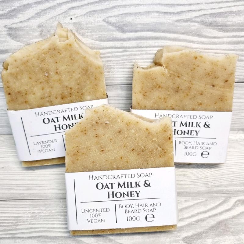 Castorshea Vegan friendly Oat Milk & Honey Soap Bar Body Care Body Wash 1