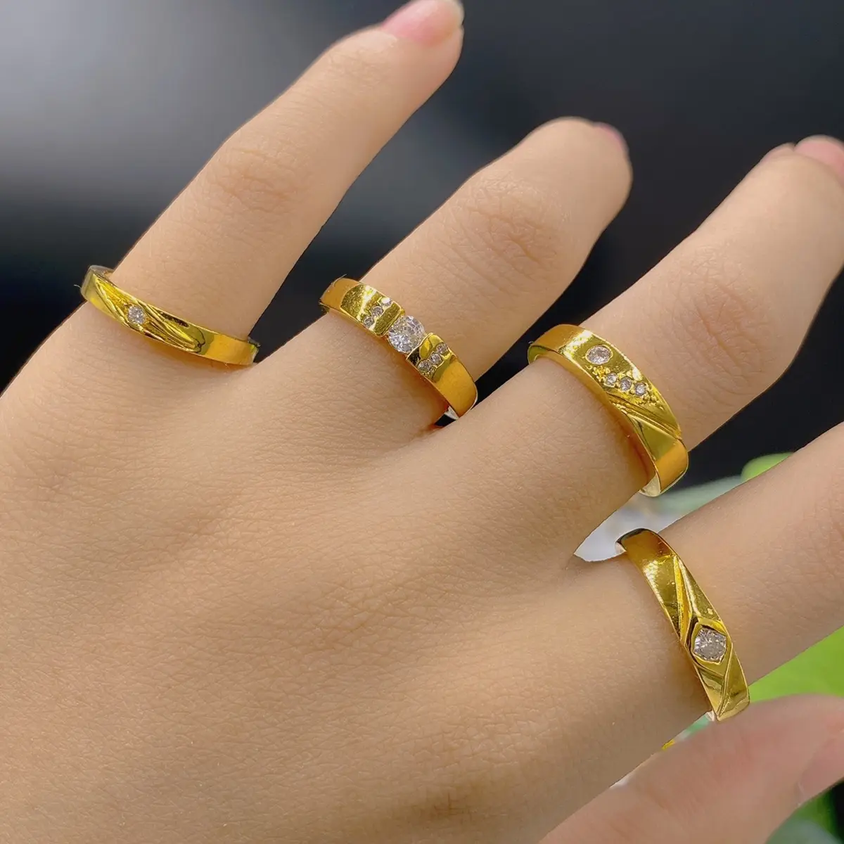 Nhẫn lẻ 1 chiếc trong bộ nhẫn cặp 1-2-3-4
