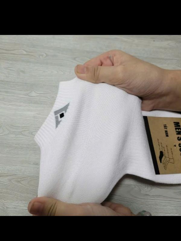 QUÀ TẶNG ĐÔI VỚ ngắn nam nữ màu trắng cổ ngắn cotton êm ái đày dặn thoáng khí 2