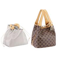 Gambar Royal Bagger Tas Bucket Kanvas Dilapisi Tanda Tangan & Kulit Sapi Samak Nabati, Tas Tangan Kasual untuk Wanita, Tas Tote - Coffee dari ROYAL BAGGER ID Kab. Tangerang 4 Tokopedia