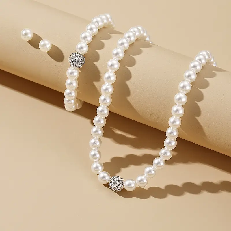 Bộ Vòng Cổ Và Bông Tai Cổ Điển Đơn Giản Cho Nữ, Vòng Cổ Cô Dâu Thanh Lịch, Phụ Kiện Tiệc Và Đám Cưới, 4 Cái / bộ 3