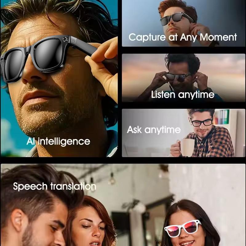 2026 New Upgrade Smart Glasses With Camera Video Recording AI Photo Recognition Bluetooth Call Translation Voice Sunglasses Man - Image 2