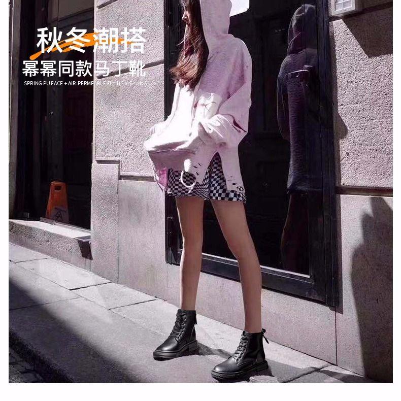 Bốt Nữ, Phong Cách Anh Quốc, Bộ Sưu Tập Thu Đông, Bốt Đi Xe Máy, Dễ Phối Đồ, Bốt Ngắn, Phần Lưng Có Khóa Kéo, Bốt Đi Tuyết, Lót Lông Cừu, Hàng Mới Về Năm 2024 Shoes GiàY 5