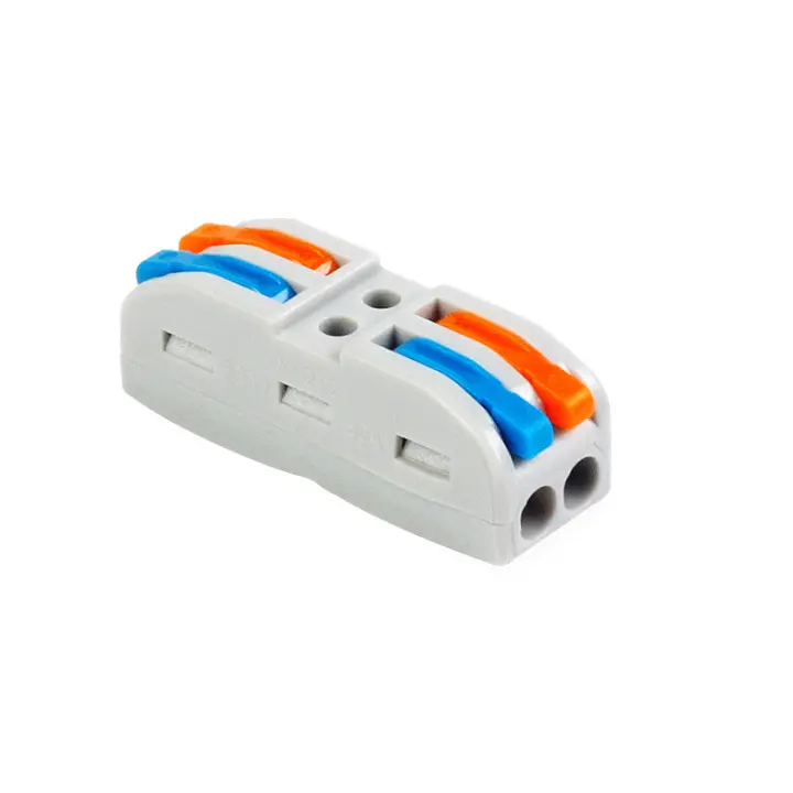 Cút nối dây điện đôi 2P 2 cổng vào 2 cổng ra PCT-222 2